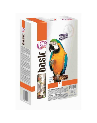 LOLO PETS Eledel papagájnak gyümölcsös 0,9 kg