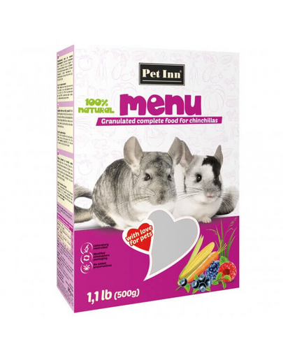 PET INN Menü Granulátum csincsilláknak 500g