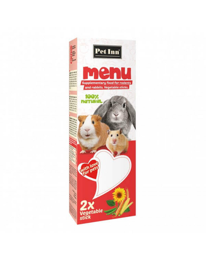 PET INN Menü Zöldséges rudacskák nyulaknak 100g
