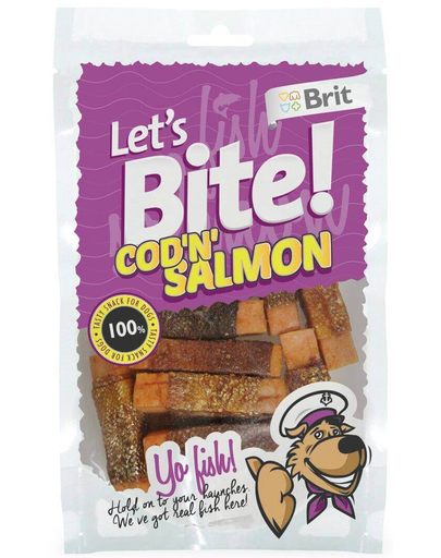 BRIT Lets Bite Cod - Salmon 80 g