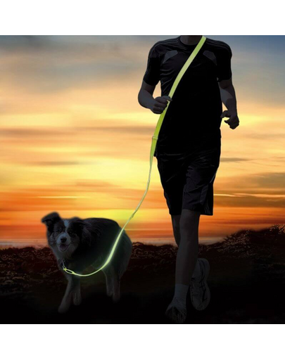 TRIXIE USB Flash Póráz jogginghoz S–Xl: 185–255 M-25 mm