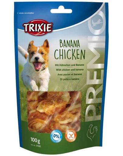 TRIXIE Snacki premio Banána chicken 100 g