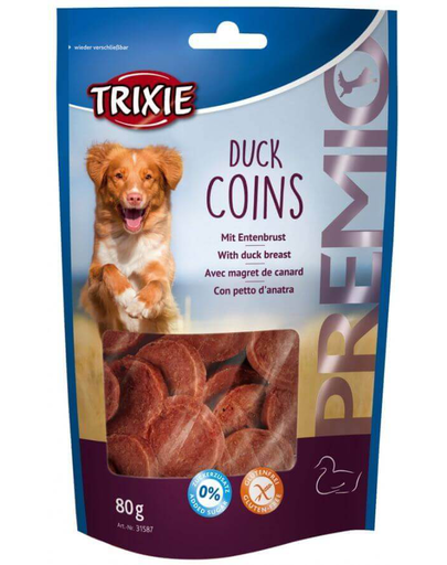 TRIXIE Snacki premio Duck Coins kacsával 80 g
