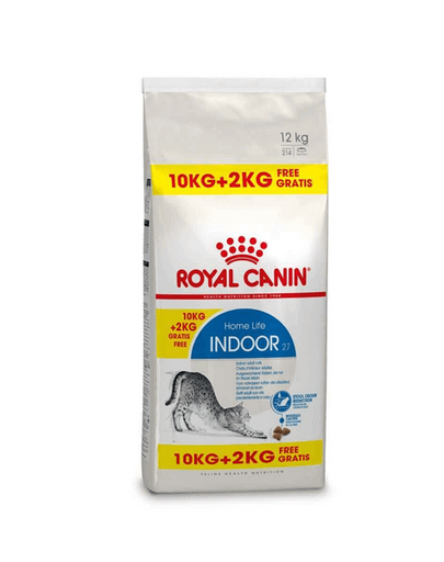 ROYAL CANIN Indoor 27 10 kg + 2 kg ajándék