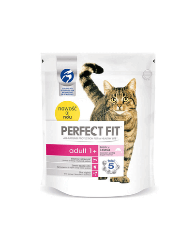 PERFECT FIT Adult 1+ lazacban gazdag eledel macskáknak 750 g