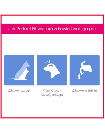 PERFECT FIT Junior <1 csirkében gazdag eledel közepes- és nagyméretű kutyáknak 4 x 1,4 kg