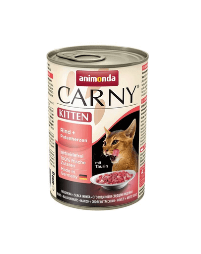 ANIMONDA Carny Konzerv Kitten marhahús-pulykaszív 400 g