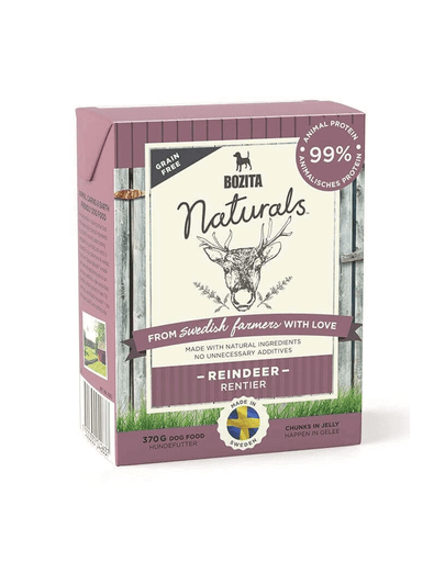 BOZITA Naturals kutyáknak szarvassal 370 g