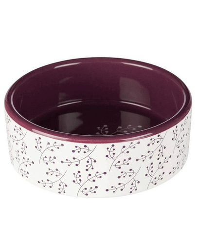 TRIXIE Kerámia tál 08 l-16 cm fehér-áfonya