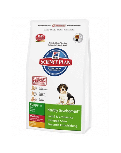 HILL'S Science Plan Puppy Healthy Development Medium Chicken 12 kg