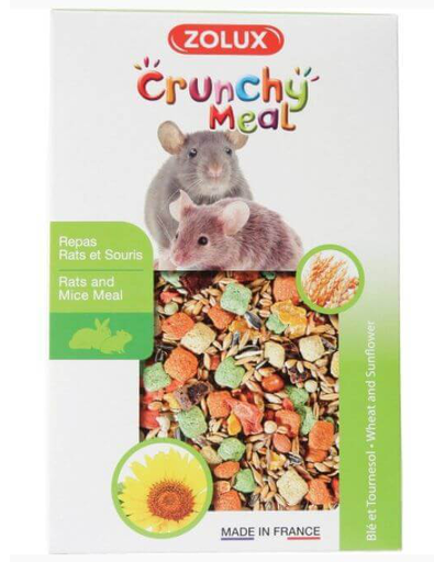 ZOLUX Crunchy Meal Eledel egereknek-Patkányoknak 800 g