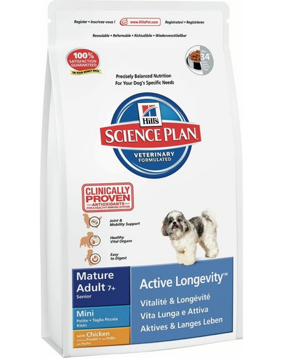 HILL'S Science Plan Canine Mature Adult 7+ Active Longevity Mini Chicken 1 kg