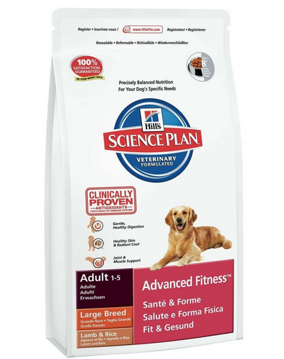 HILL'S Science Plan Canine Adult Advanced Fitness Large Breed Lamb - Rice 12 kg