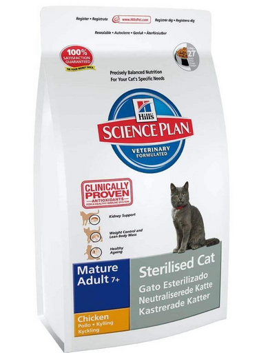 HILL'S Science Plan Feline Mature Adult sterilised Cat Chicken 300 g
