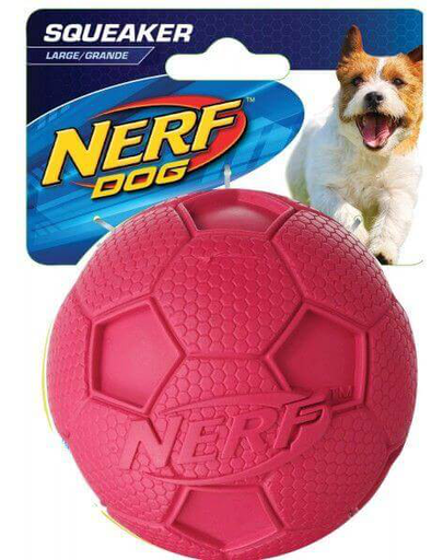 NERF Squeaker Soccer Ball sípoló labda L zöld-piros