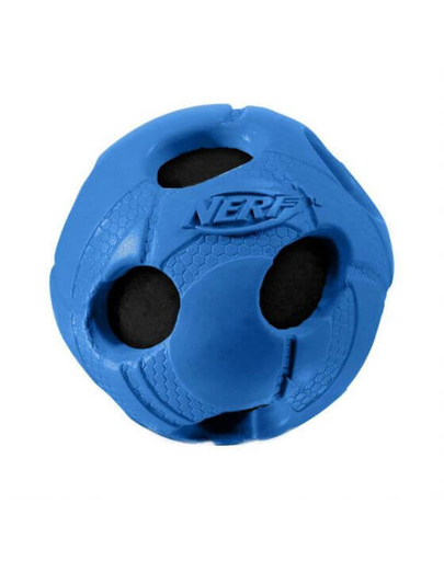 NERF Beburkolt sípoló labda M kék-piros