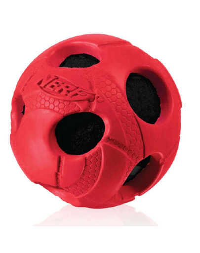 NERF Beburkolt sípoló labda L zöld-piros