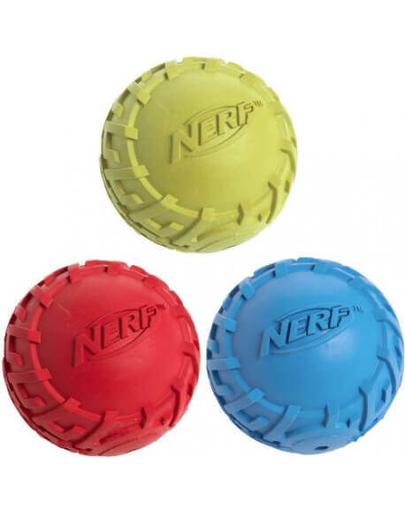NERF Gumi sípoló labda futófelülettel M zöld-piros