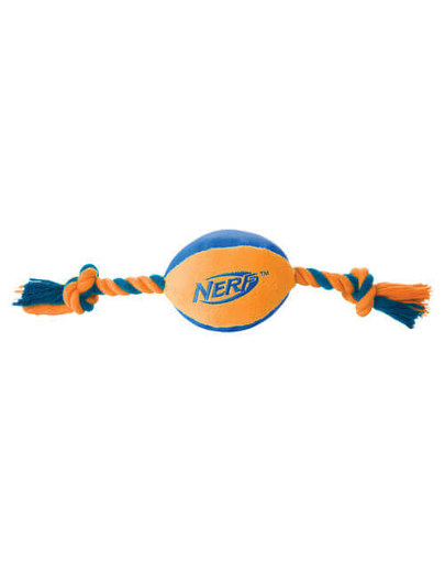 NERF Nylon labda kötéllel M zöld-narancsszínű