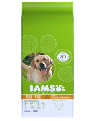IAMS ProActive Health Adult Light in Fat for Sterilsed/Overweight dogs Chicken 1 kg