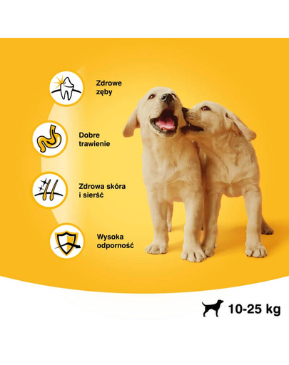 PEDIGREE Junior közepes termetű kutyáknak 2.2 kg + 400g ajándék