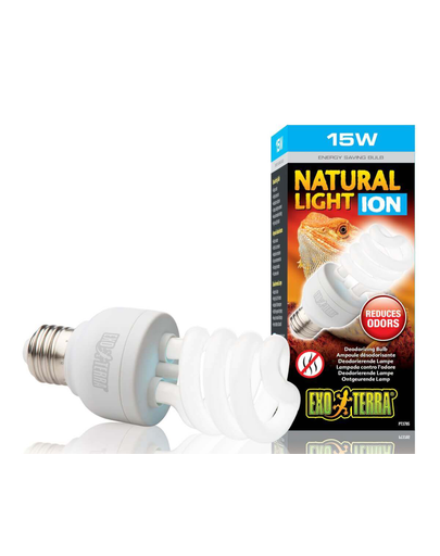 EXOTerra izzólámpa Natural Light Ion 15W  illatsemlegesítő