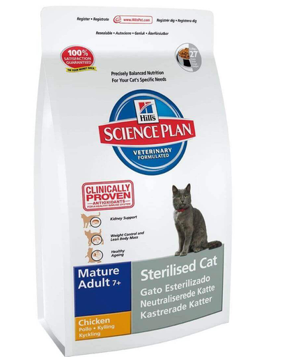 HILL'S Science Plan Feline Mature Adult sterilised Cat Chicken 3,5 kg