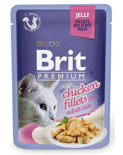 BRIT Premium Cat  Fillets in Jelly CSIRKE 85g