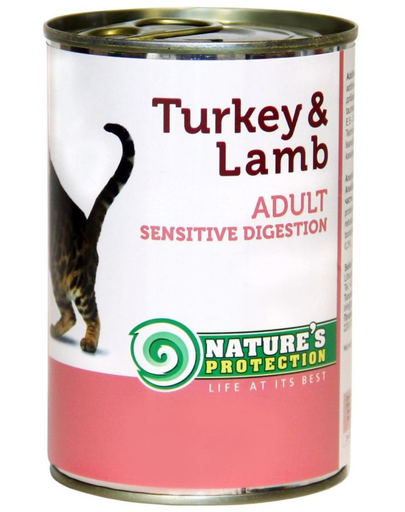 NATURES PROTECTION Sensitive Digestion Z Indykiem I Jagnięciną 400 g