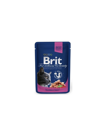 BRIT Premium Cat Adult LAZAC & PISZTRÁNG 100g