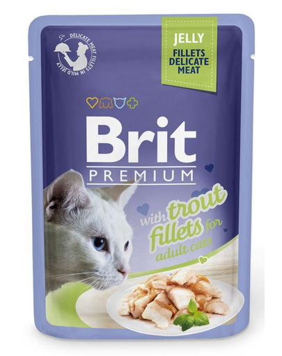 BRIT Premium Cat  Fillets in Jelly PISZTRÁNG 85g