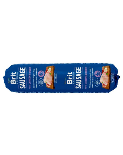 BRIT Sausage chicken & rabbit 800 g