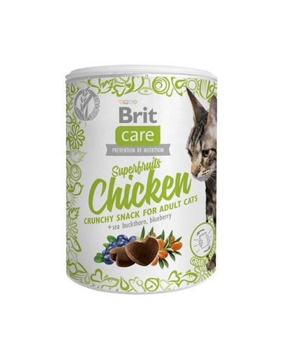 BRIT Care Cat Snack Superfruits CSIRKE 100g