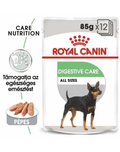 ROYAL CANIN DIGESTIVE CARE - nedves táp érzékeny emésztésű felnőtt kutyák részére 12 x 85g