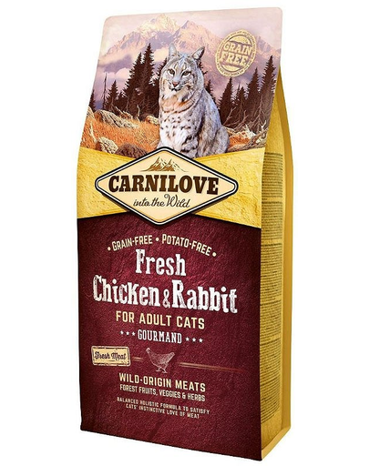 CARNILOVE Fresh Adult Cat Chicken & Rabbit Gourmand Csirke és Nyúl Hússal 2 kg