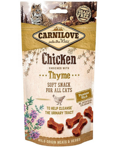 CARNILOVE Semi moist snacks delikatne przysmaki z kurczakiem i tymiankiem 50 g