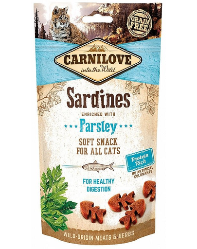 CARNILOVE Semi moist snacks  csemege szardíniával és petrezselyemmel 50 g