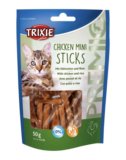 TRIXIE PREMIO Mini sticks csirke és rizs 50 g