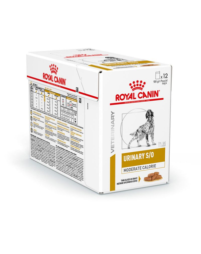 ROYAL CANIN Dog Urinary S/O Moderate Calories tasak 12 x 100 g
