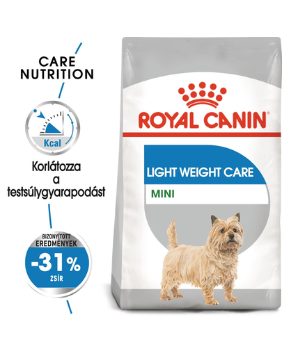 ROYAL CANIN MINI LIGHT WEIGHT CARE - száraz táp hízásra hajlamos, kistestű felnőtt kutyák részére 8 kg