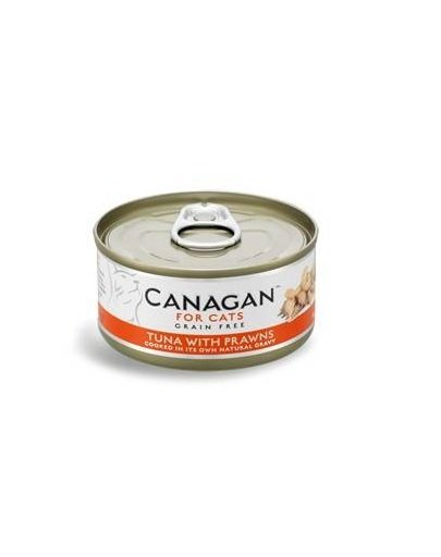 CANAGAN Cat Tuna with Prawns 75 g nedves macskaeledel tonhal és garnélarák