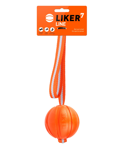 LIKER LINE Dog toy labda pánton, fülekkel, kutyák számára 7 cm