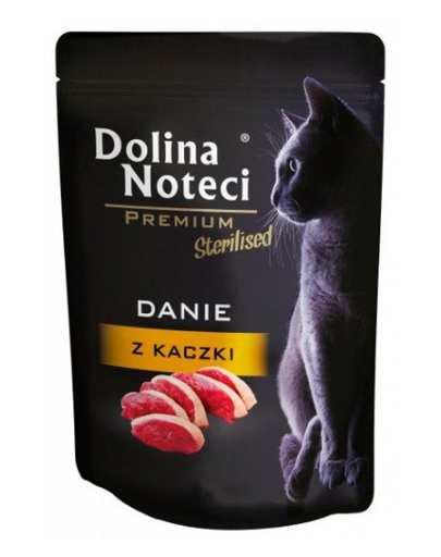 DOLINA NOTECI Premium Kacsahúsos menü ivartalanított macskáknak, 85 g