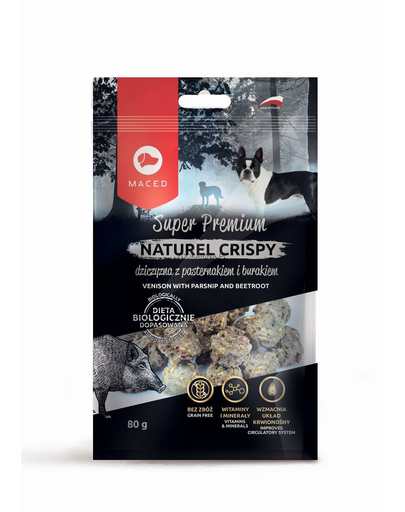 MACED Super Premium Naturel Crispy Vad fehérrépával és céklával 80g