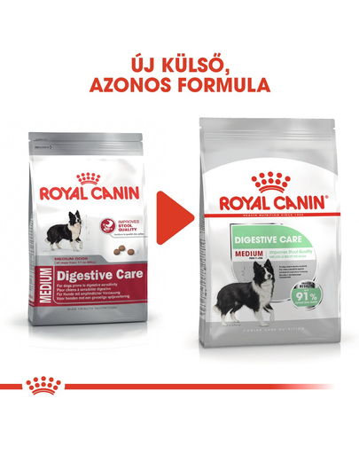 ROYAL CANIN MEDIUM DIGESTIVE CARE - száraz táp érzékeny emésztésű, közepes testű felnőtt kutyák részére 3 kg