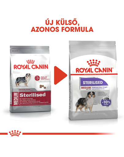 ROYAL CANIN MEDIUM STERILISED - száraz táp ivartalanított, közepes testű felnőtt kutyák részére 10 kg