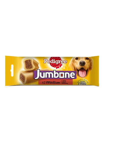 PEDIGREE Jumbone (közepes testű kutyák) marhahúsos jutalomfalat 90 g x 20