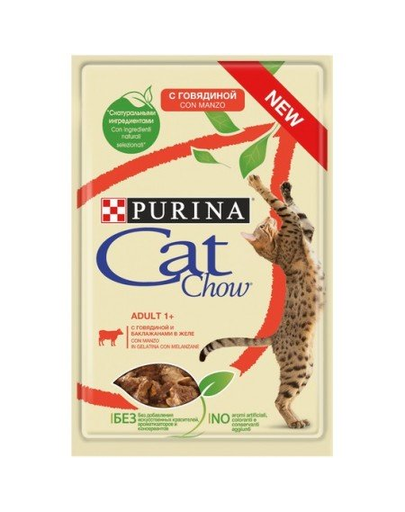 PURINA Cat Chow Adult Marhahús és padlizsán 85 g