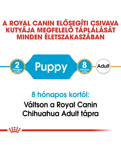 ROYAL CANIN CHIHUAHUA PUPPY - Csivava kölyök kutya száraz táp 0,5 kg