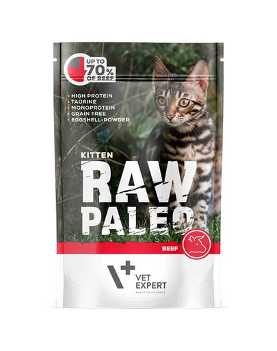 VET EXPERT RAW PALEO Marhahús cicáknak 100 g